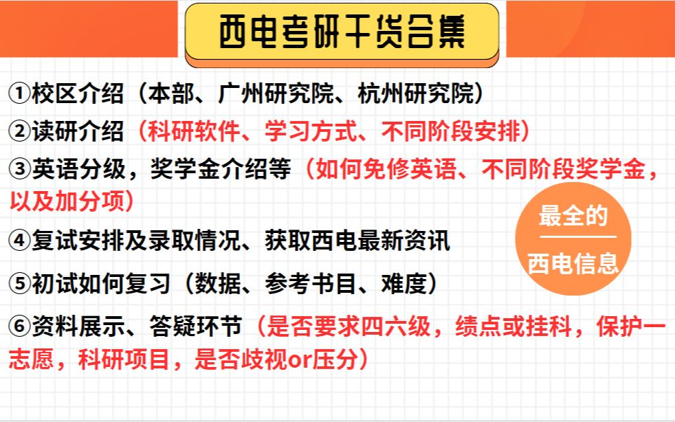 25西安电子科技大学(西电)考研指导讲座||校区介绍+择校建议+备考西电相关内容+复习规划及答疑哔哩哔哩bilibili