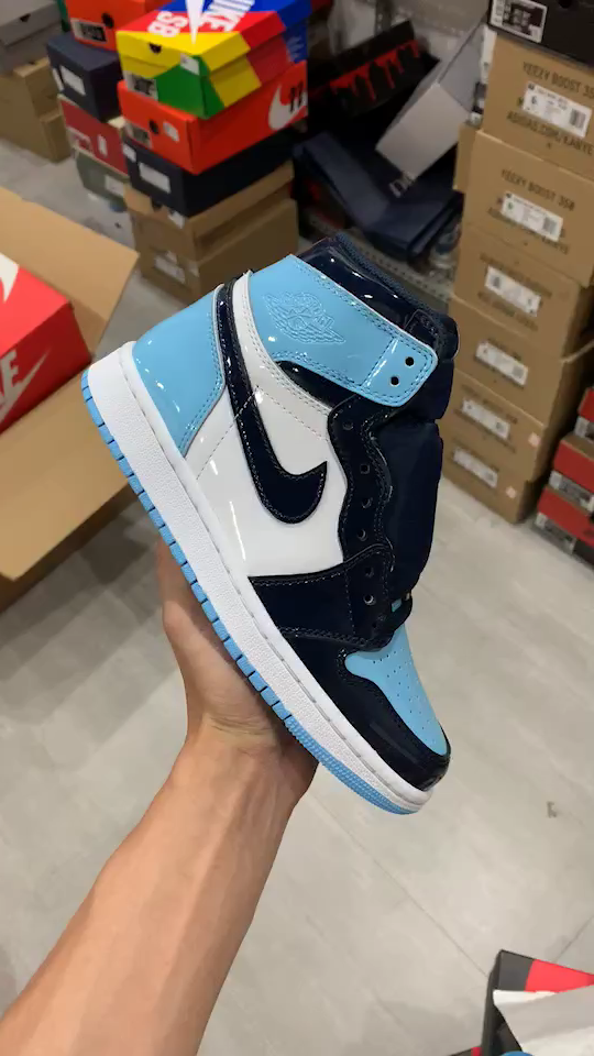 xn潮流airjordan1漆皮北卡蓝cd0461401