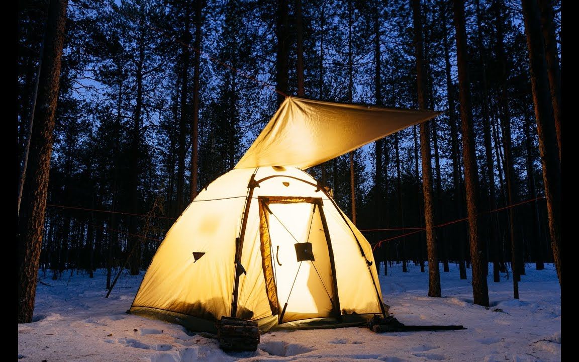 活动  两天一夜的雪地热帐篷野营,慢节奏生活可以疗愈人心