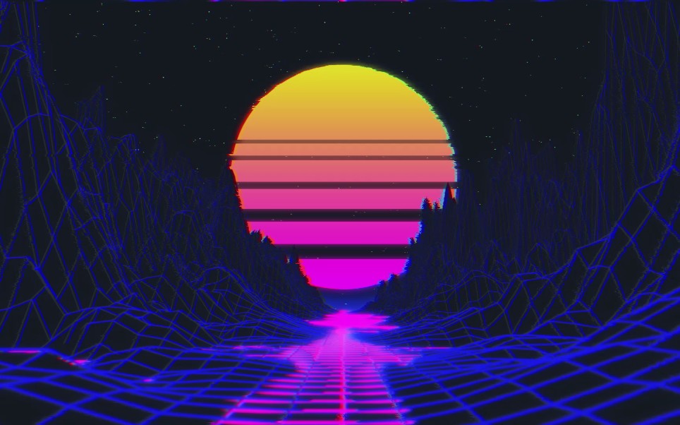 【c4d ae】新手入门级synthwave demo