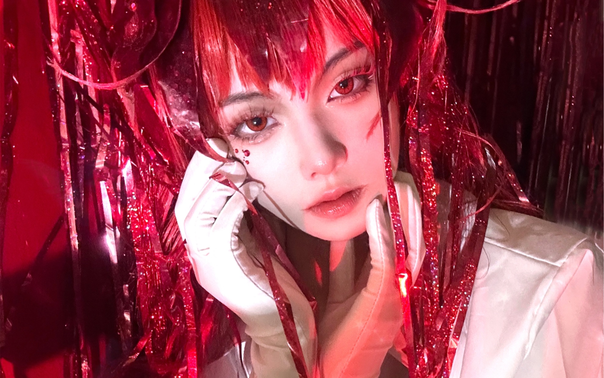 【宝石之国 帕帕拉恰cos 】"辛苦你了…"