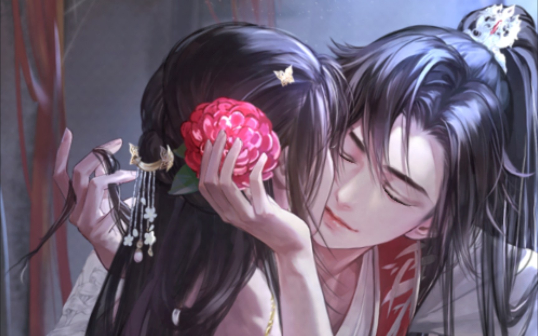 灵猫传七夕活动卡 陆知也 花前月下