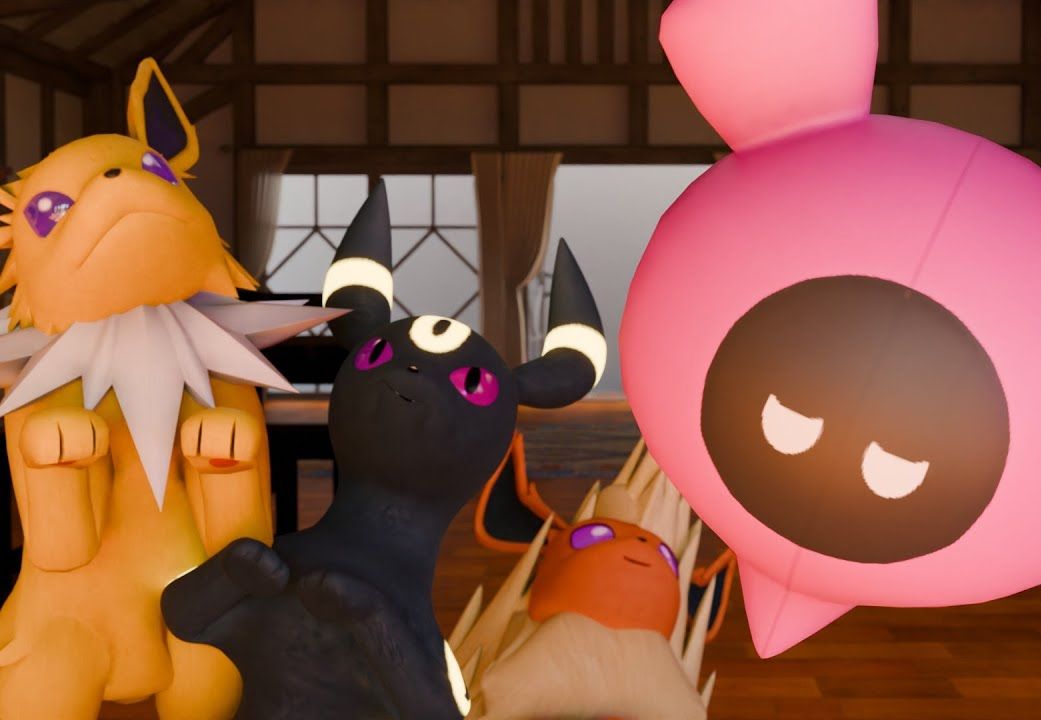 【宝可梦】吃了粘糕的伊布一家【patafoin】