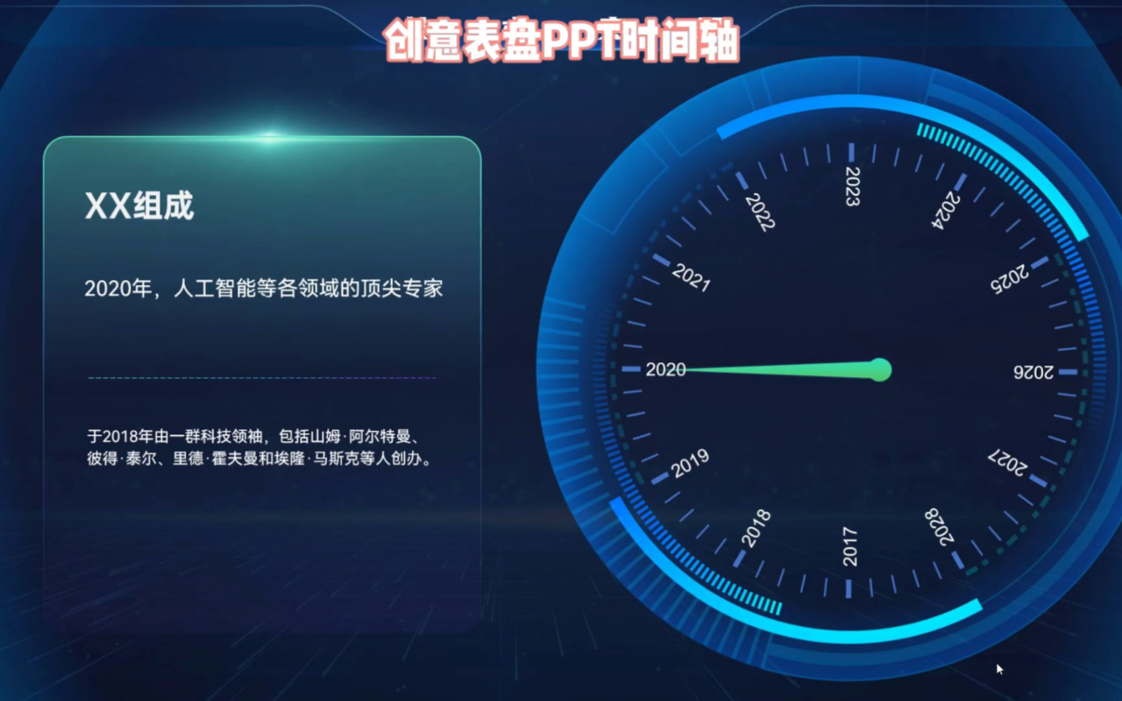 教大家做一个创意满满的表盘PPT时间轴哔哩哔哩bilibili