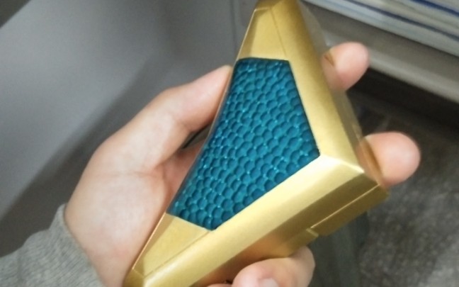 道具版盖亚奥特曼变身器蓝宝锥展示(自制白模来自第三方)