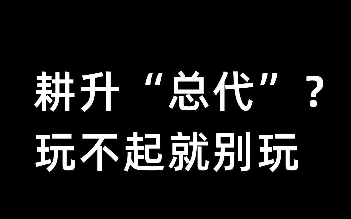 耕升“总代”?玩不起就别玩1月1日哔哩哔哩bilibili