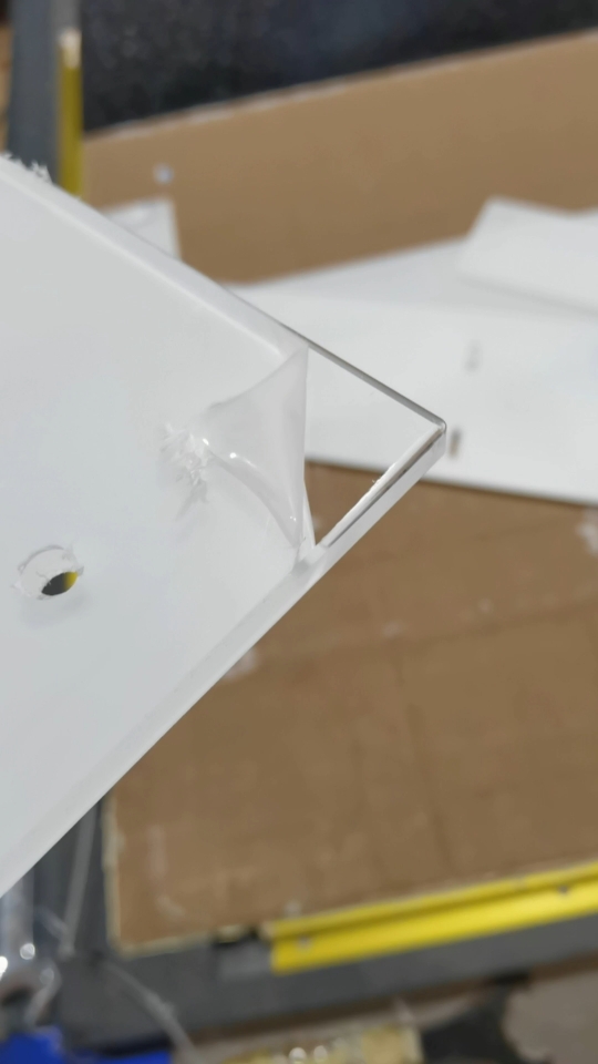 高光倒圆角工艺亚克力,非倒角机摞出