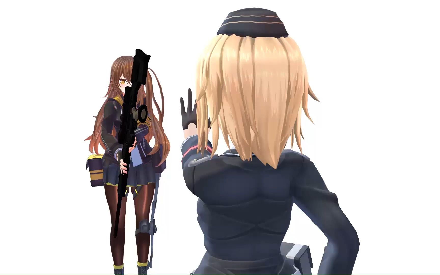 少女前線mmd45姐和mp40教你正確的美式居合德式