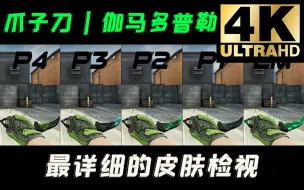 Download Video: 【CSGO】爪子刀 | 伽马多普勒 ，4K画质！全部磨损检视