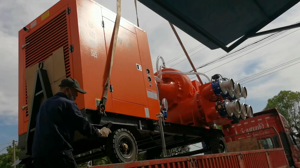 3400立方户外应急防汛泵排涝泵排污泵铃鹿厂家发货