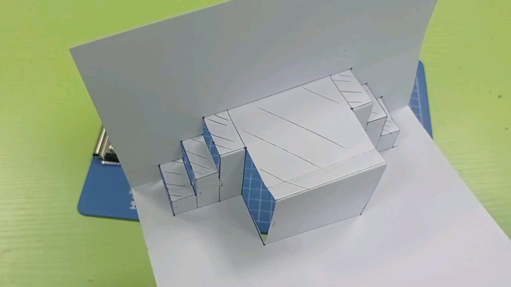 活动  立体书制作14(平行折-舞台)