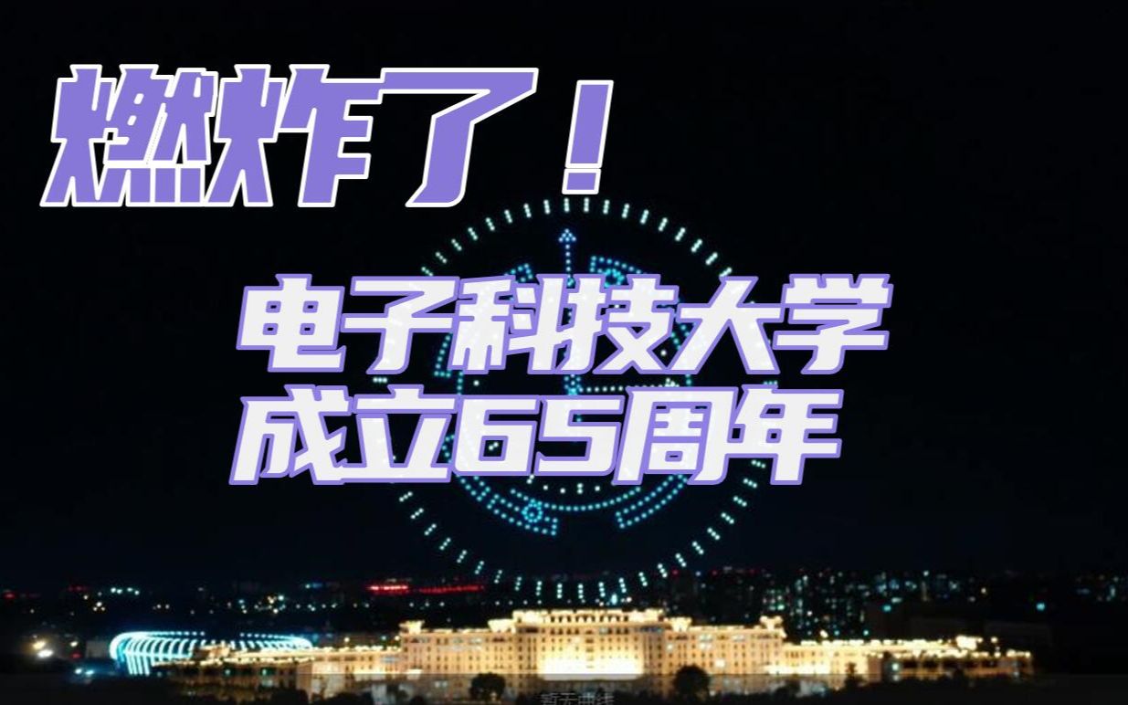 电子科大校庆 650架无人机点亮清水河校区哔哩哔哩bilibili