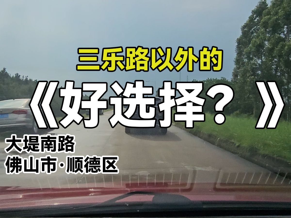 【路上湾区】乐从到大良的近路?大堤南路哔哩哔哩bilibili