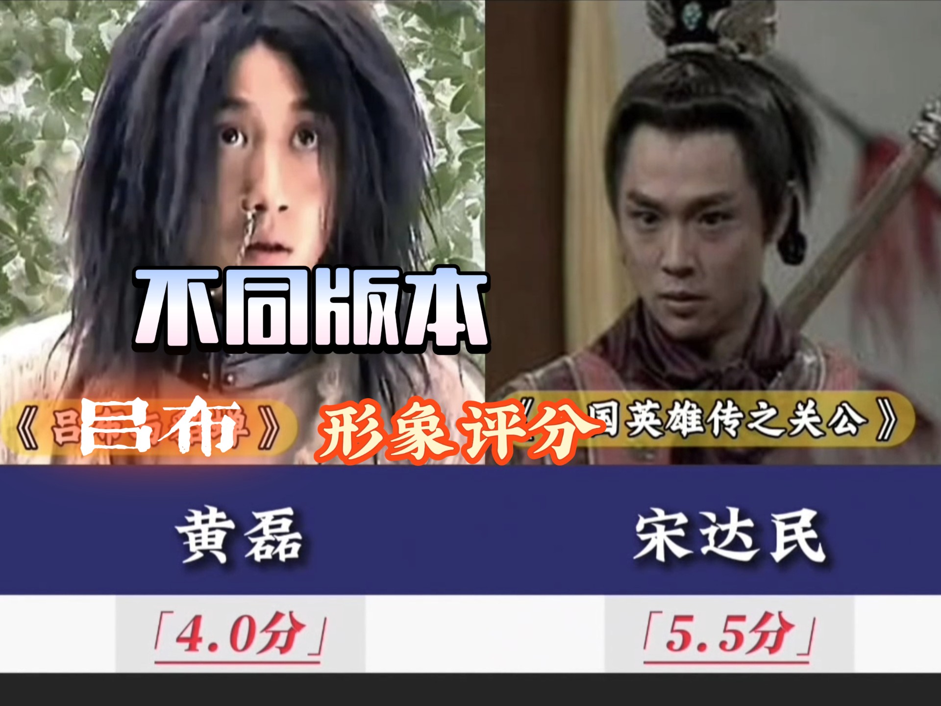 不同版本吕布形象评分!