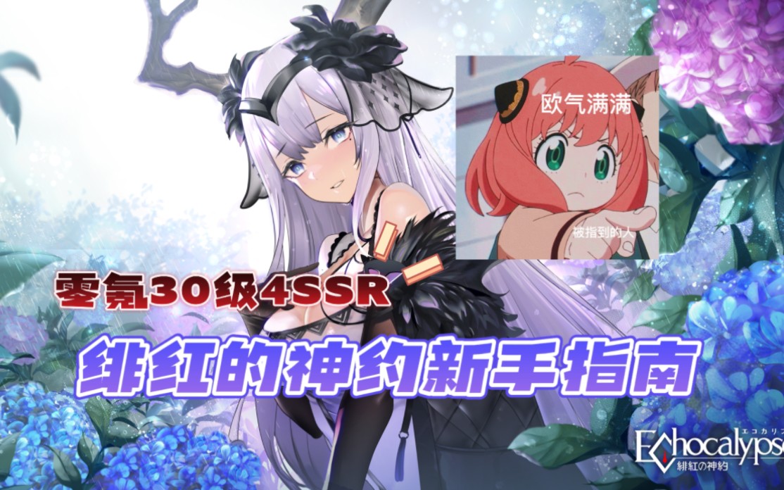 [图]【零氪30级4SSR】echocalypse绯红的神约战力速升指南！