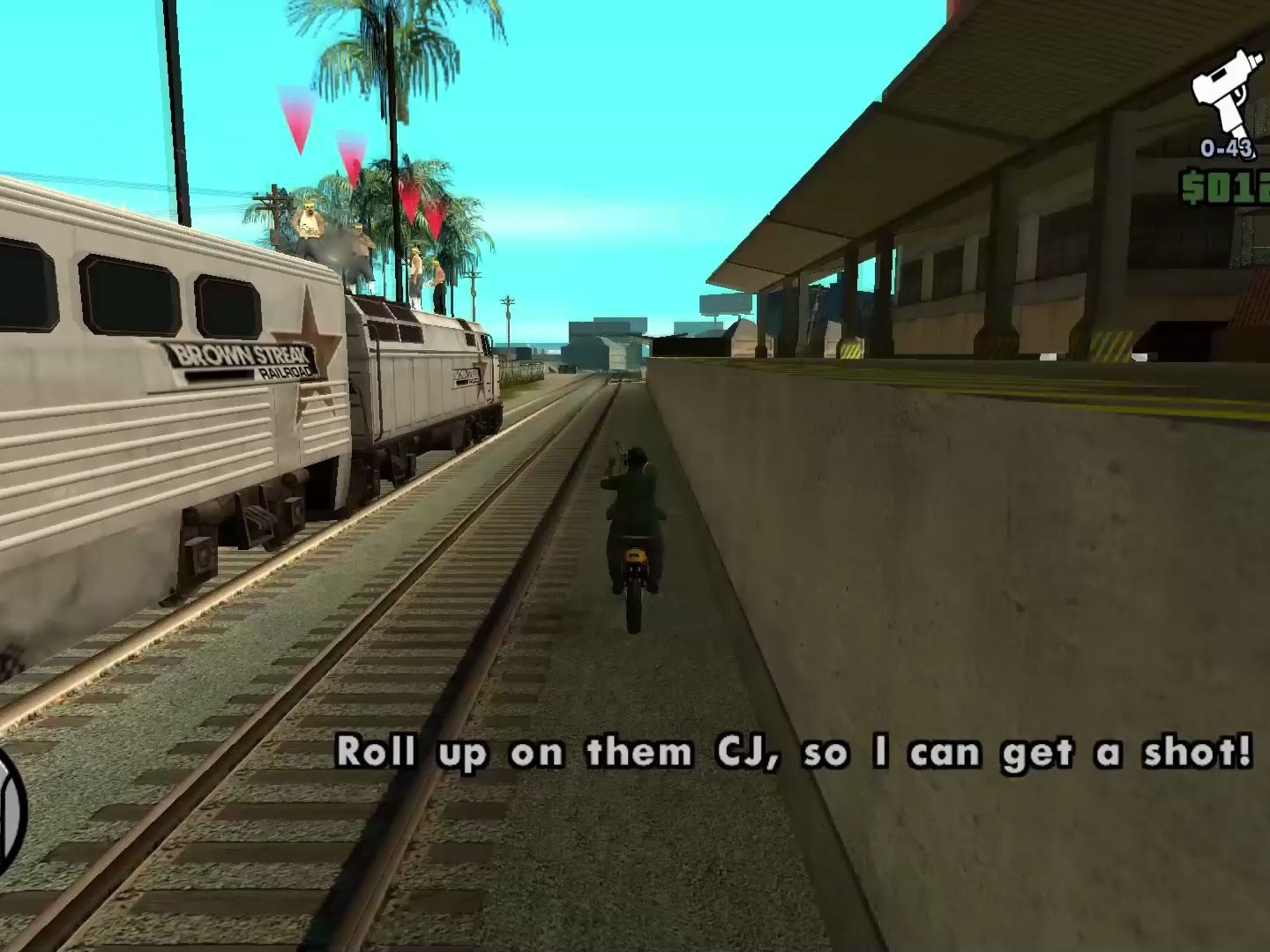 当圣安地列斯《追火车》任务难度提升10倍.