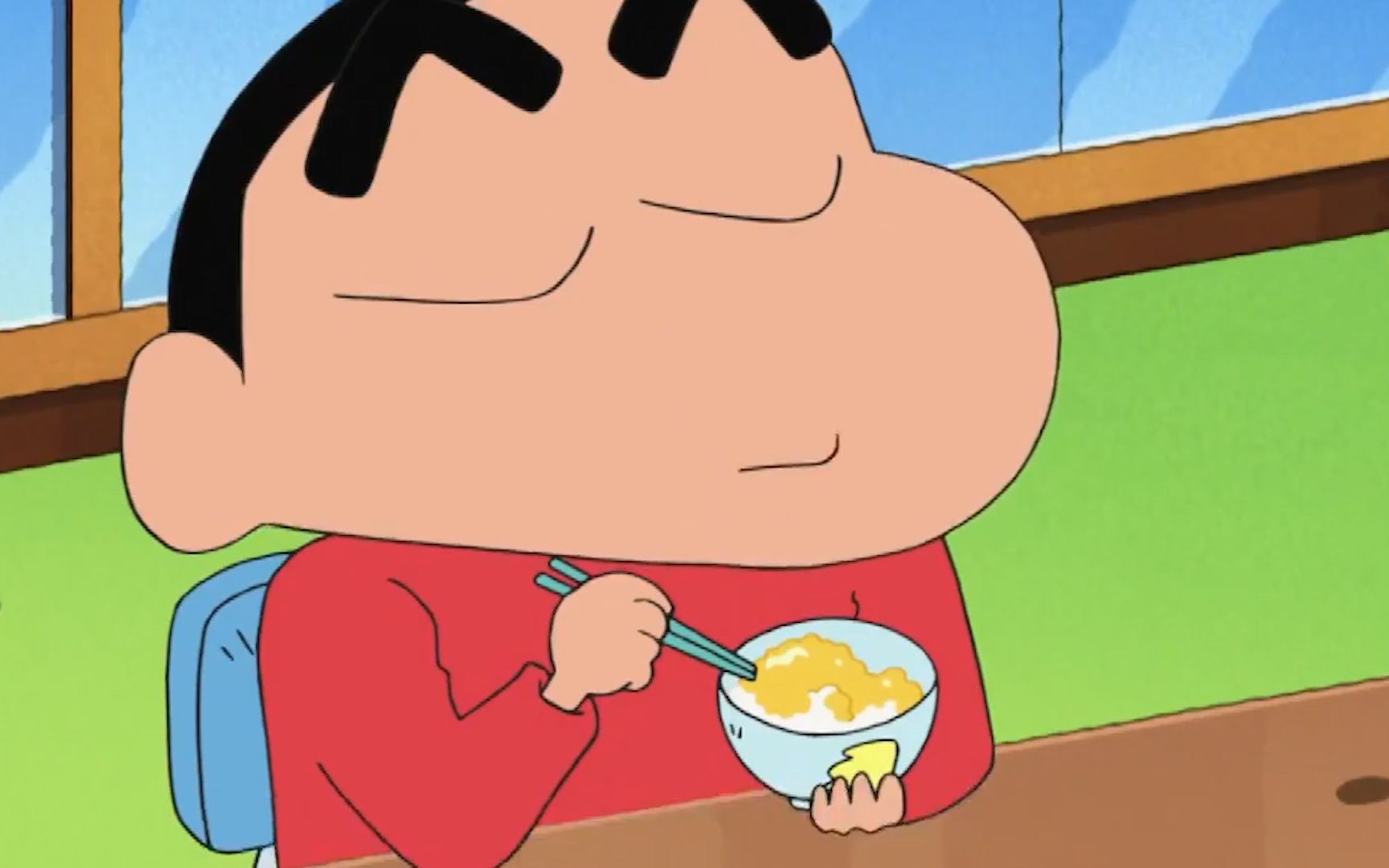 蜡笔小新:虽然巧克力味的汉堡很奇怪,但小新也算是会做饭了_哔哩哔哩