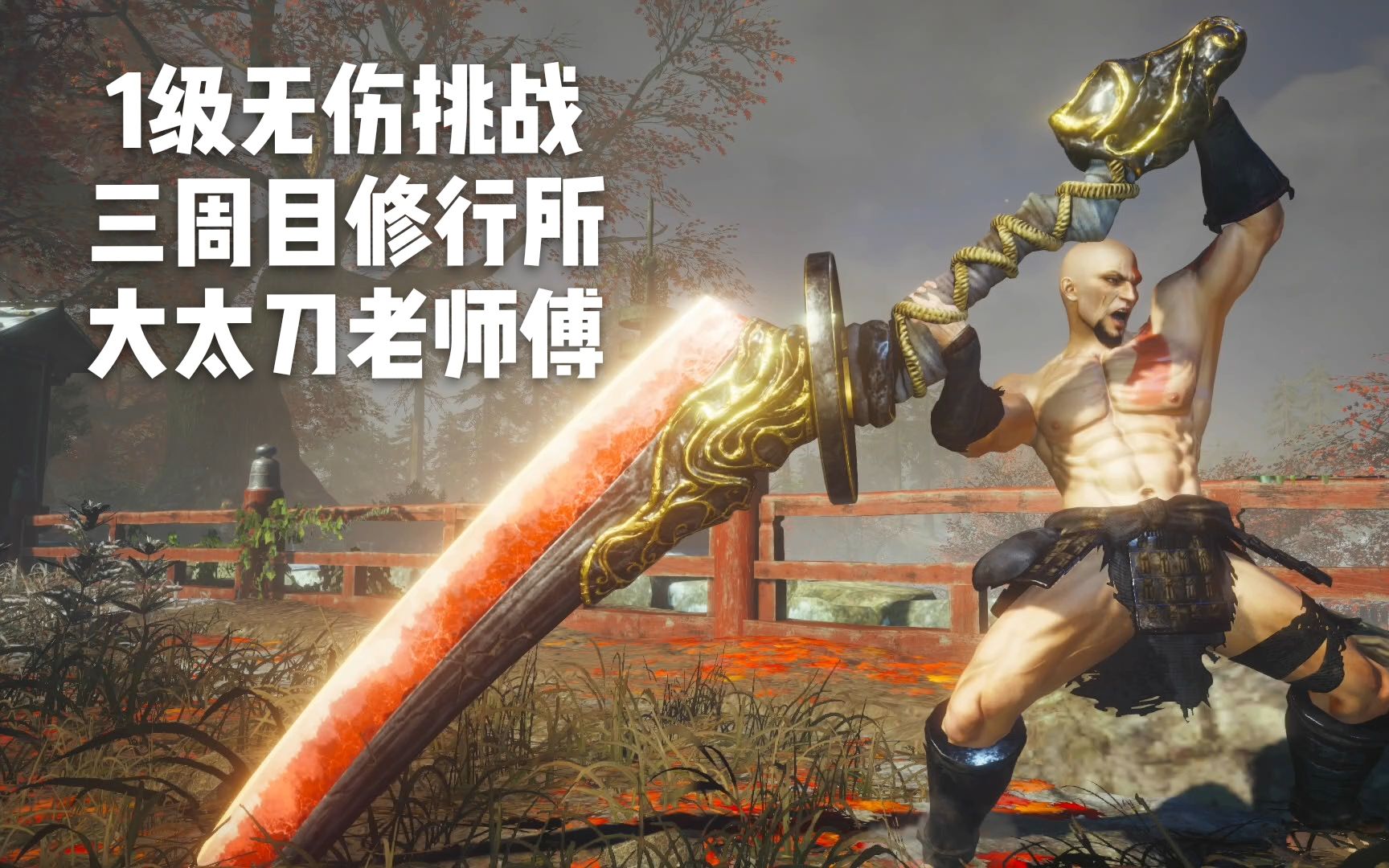 仁王21级无伤挑战の三周目修行所大太刀老师傅还是司箭院兴仙