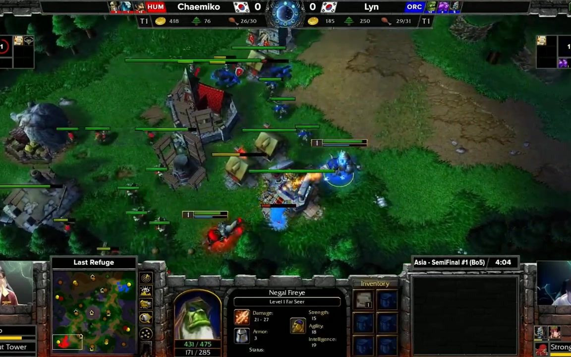 魔兽争霸3重制版2021esl亚洲区锦标赛半决赛lynvschaemikodreamhack