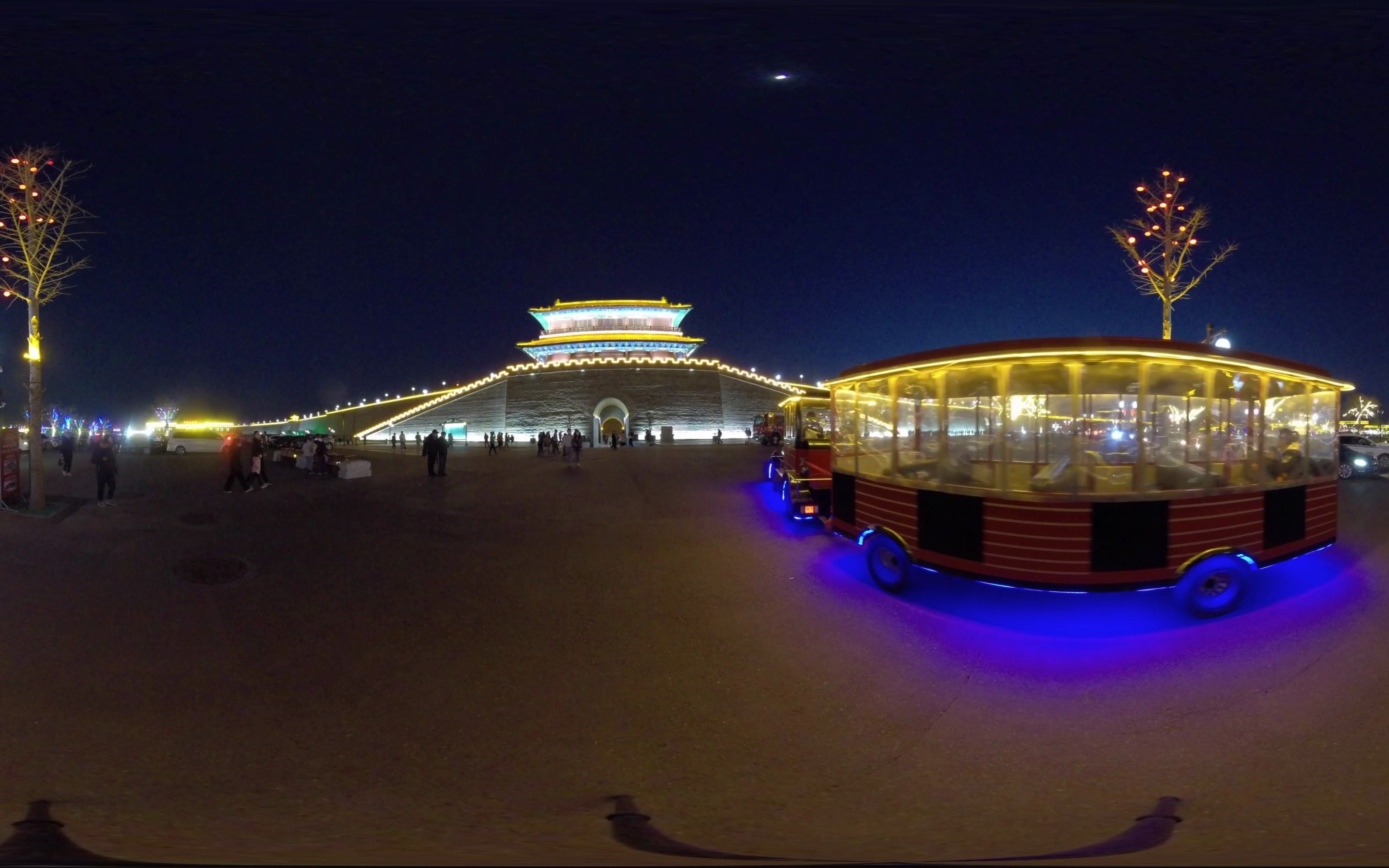 正定古城夜景