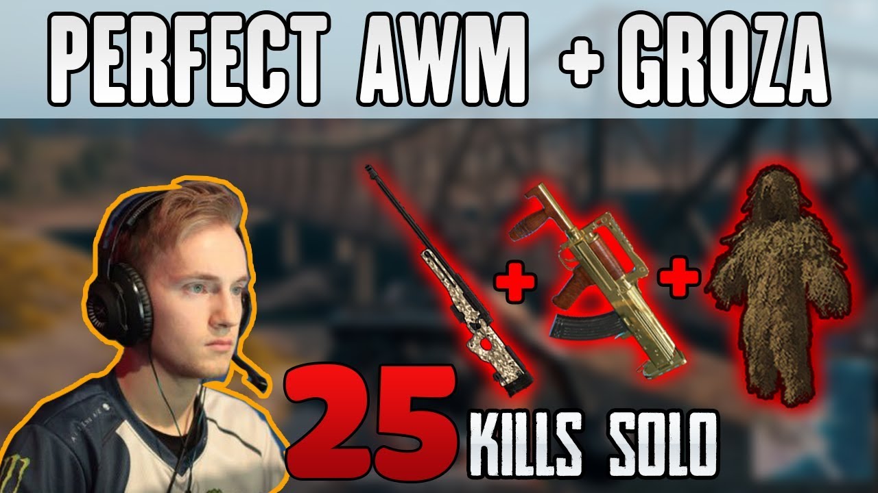 吃鸡时刻#205 awm groza 吉利服 - jeemzz单排25杀_哔哩哔哩 (゜-゜)