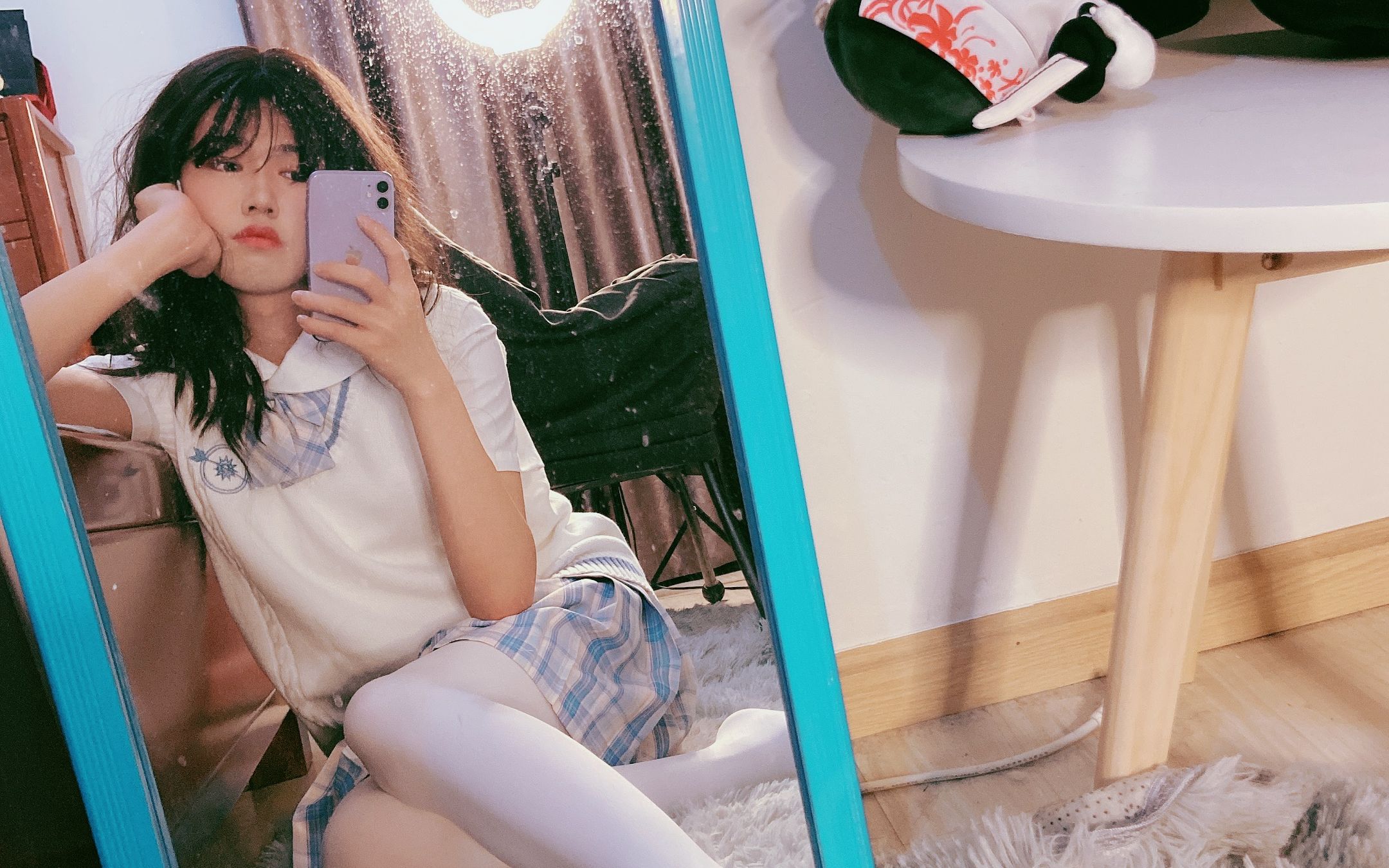 【女装大佬】男生穿jk制服是什么样子 清纯女高中生 堕落天使?