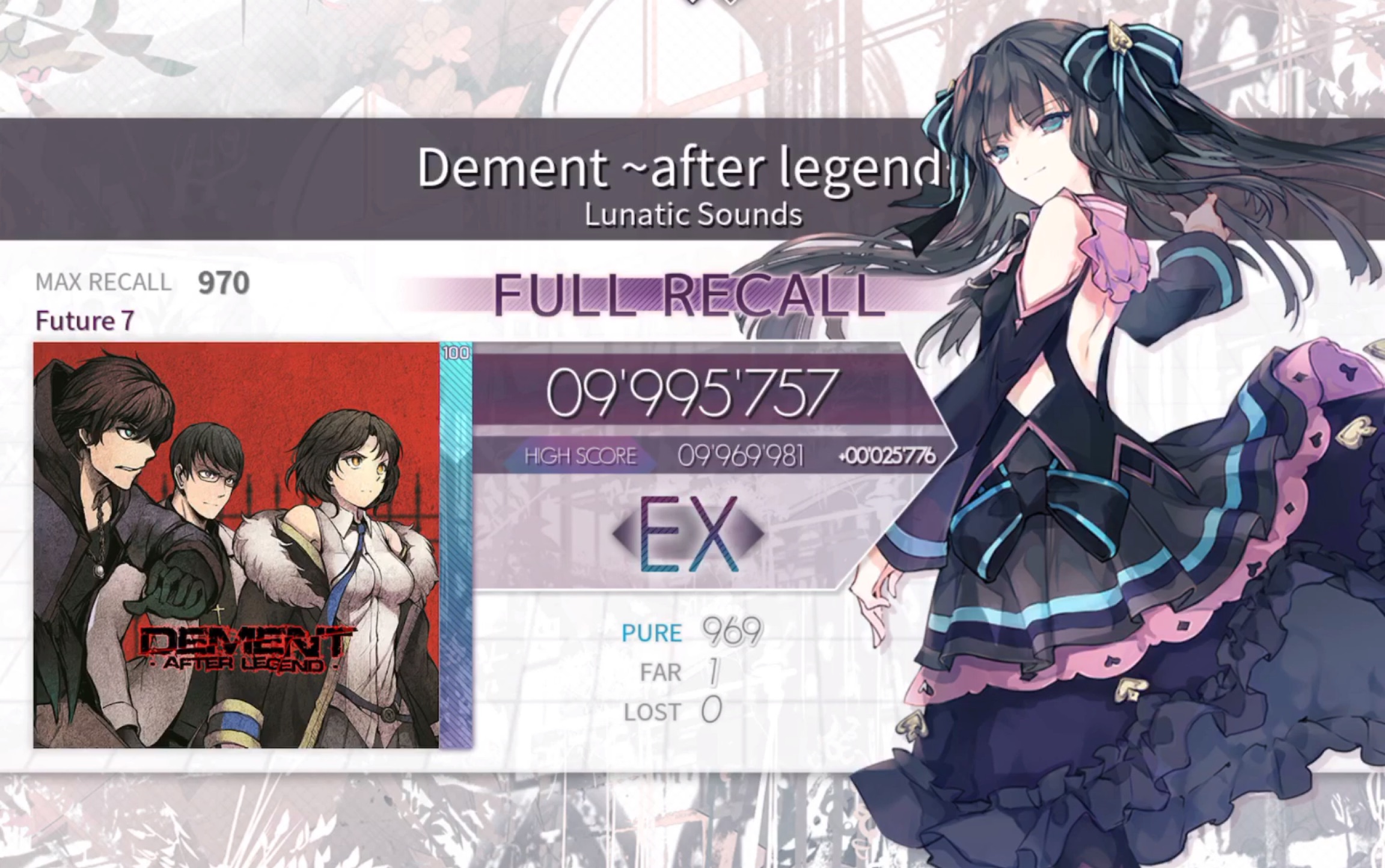 【arcaea】dement～after legend～1far意外【菜鸡退化日常】_哔哩