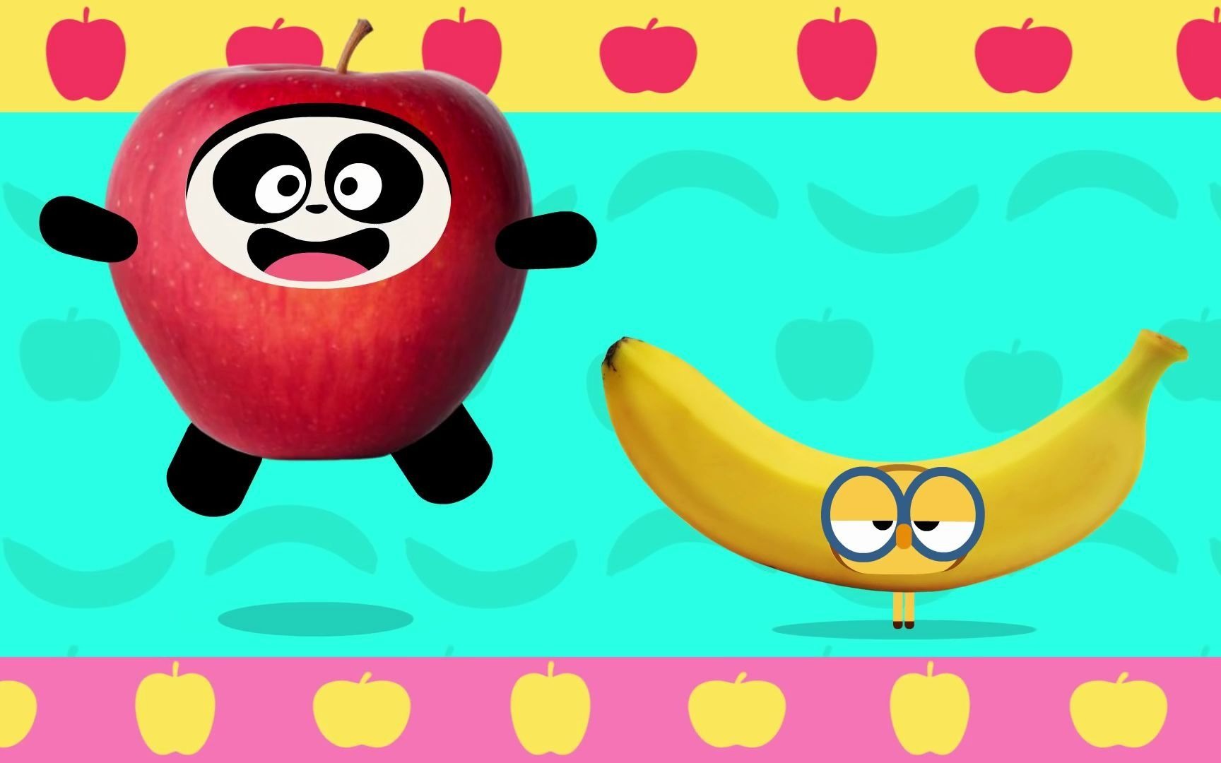 [图]Apples and Bananas  Nursery Rhymes For Kids   儿歌 英文儿歌