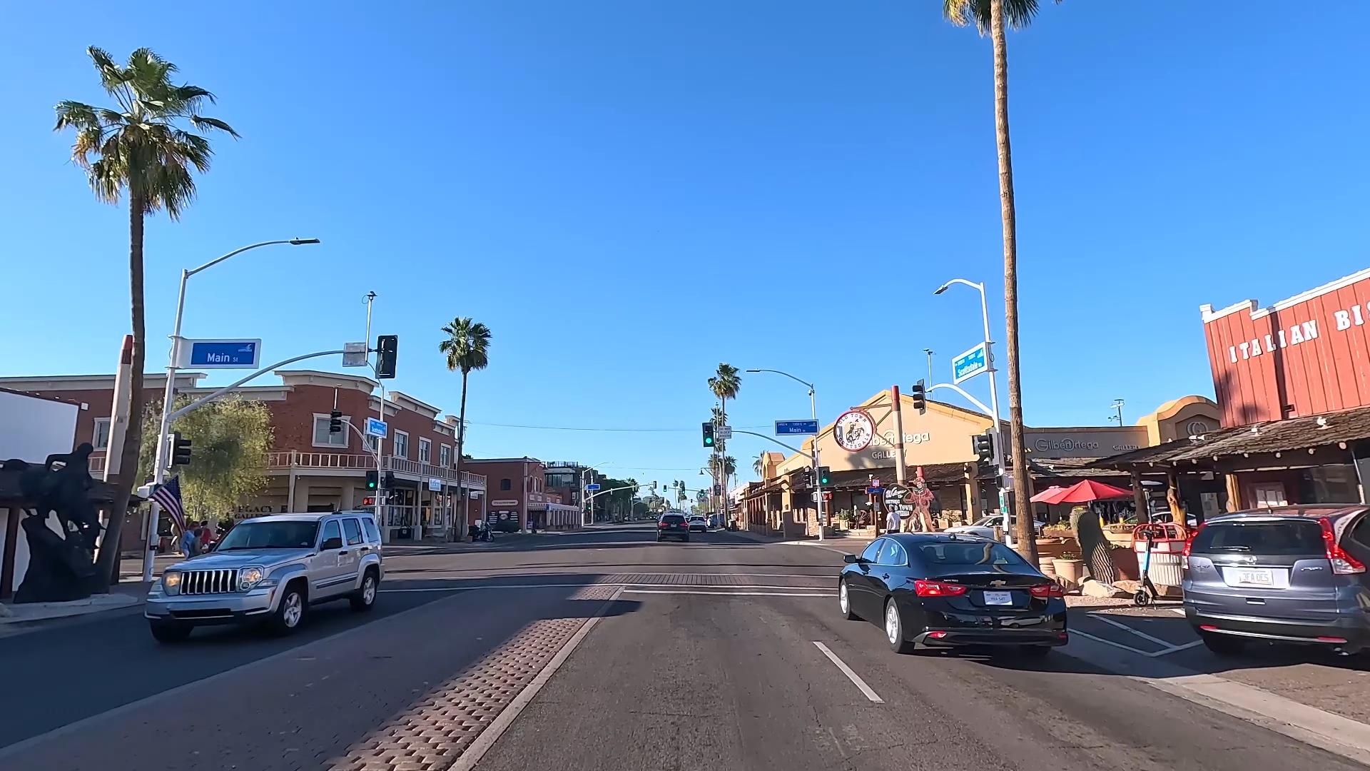 【4k 60fps】驾驶在美国亚利桑那州斯科茨代尔(2024.5)