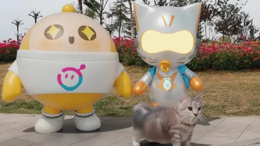 奶猫蛋仔遇见旋转猫,一起打怪兽_哔哩哔哩_bilibili