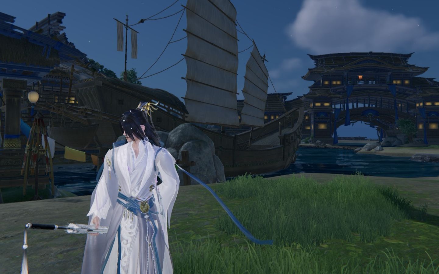 剑网三新爹的轻功视频成男蓬莱