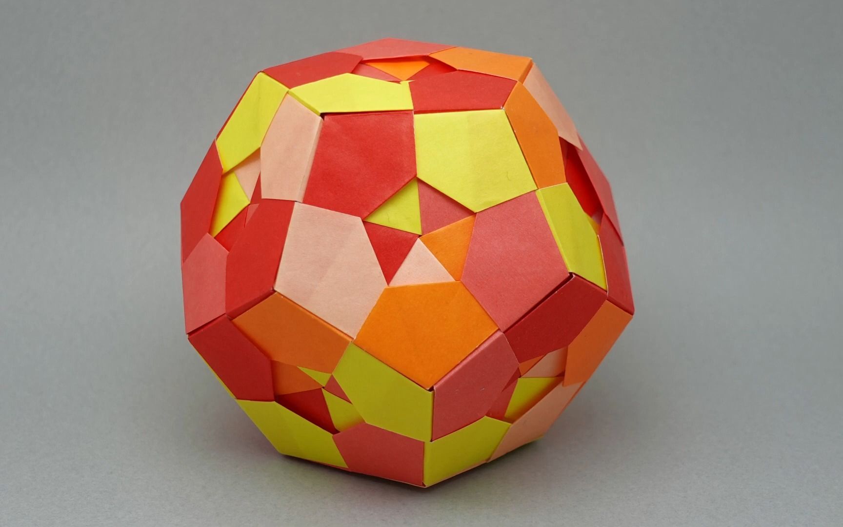 【さくbのユニット折り紙】正十二面体折纸花球制作教程