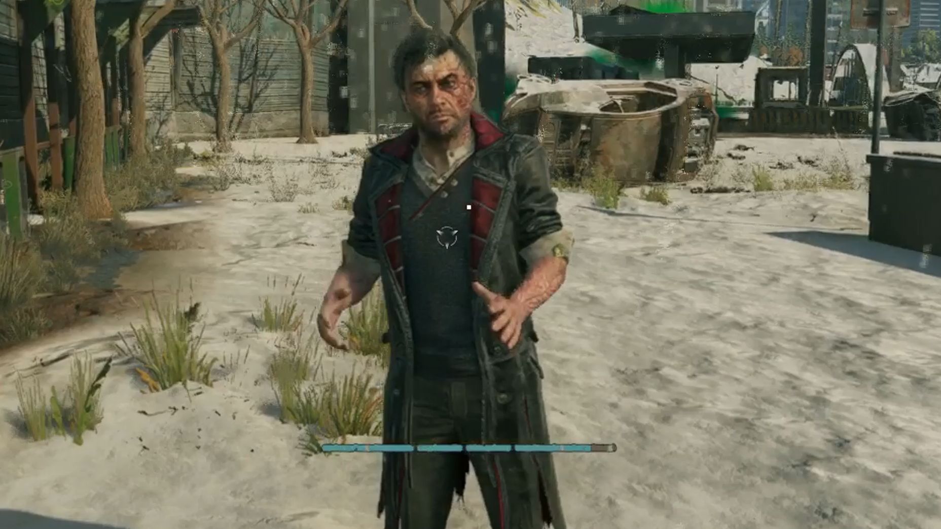 当艾登在被岳父追时回头