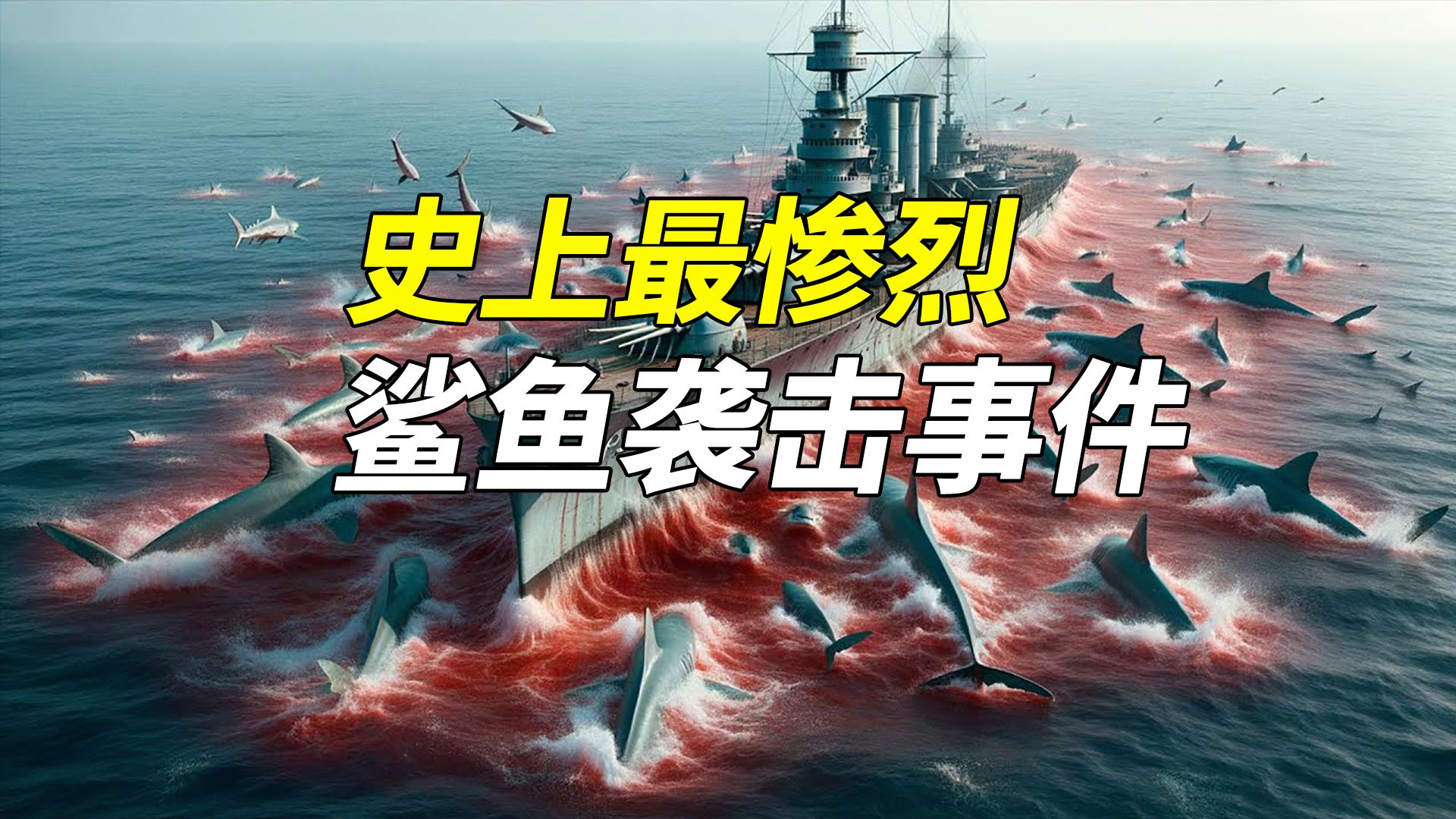 史上最惨烈的鲨鱼袭击事件,4天内100多人成为鲨鱼的腹中餐哔哩哔哩bilibili