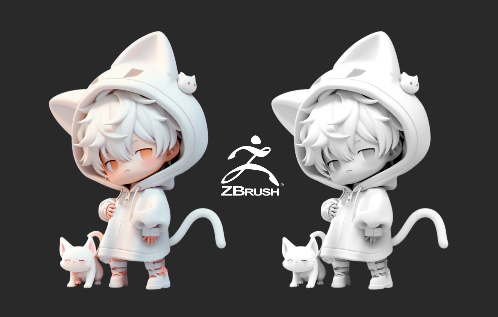 【zbrush角色雕刻】酷拽小男孩建模思路、技巧及制作全过程分享(附赠模型源文件+练习素材)哔哩哔哩bilibili