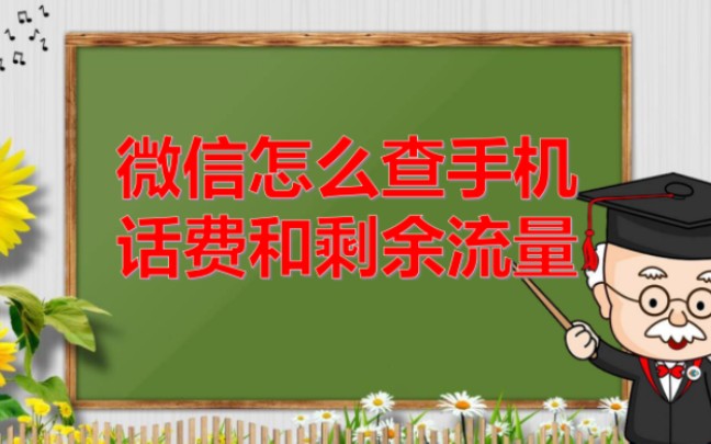 微信怎么查手机话费和剩余流量,不用担心欠费停机和超套餐流量啦!哔哩哔哩bilibili