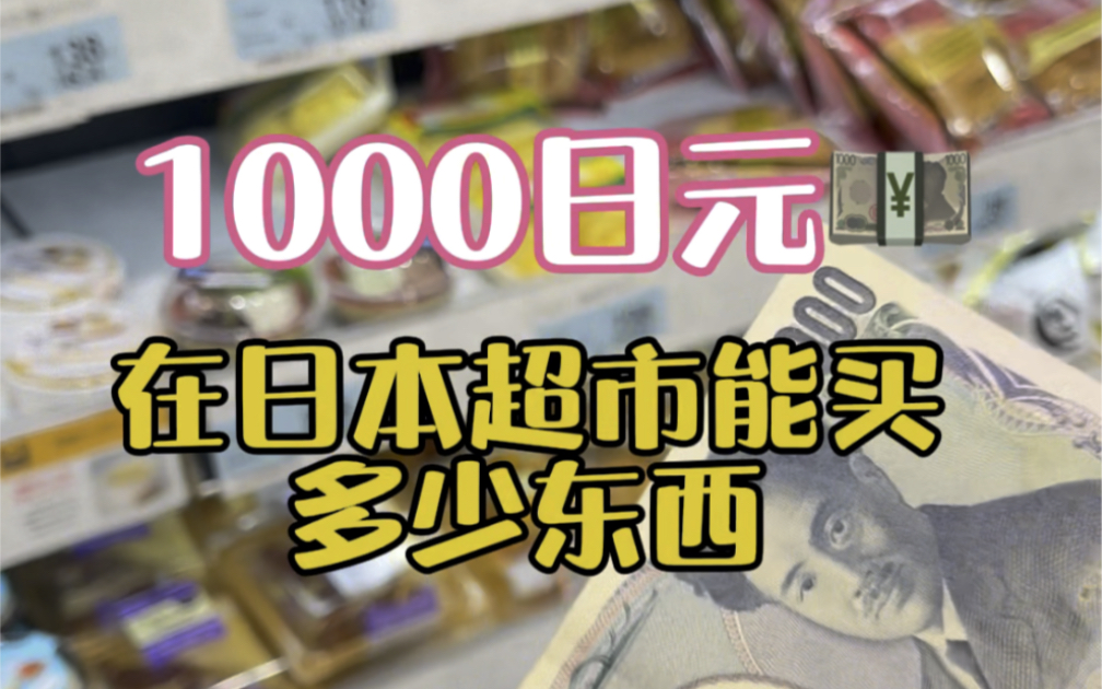 1000日元在日本超市能买多少东西?哔哩哔哩bilibili