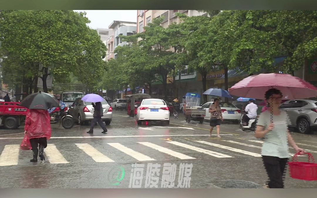 [图]受台风“三巴”影响海陵区会有强降雨 请注意防范