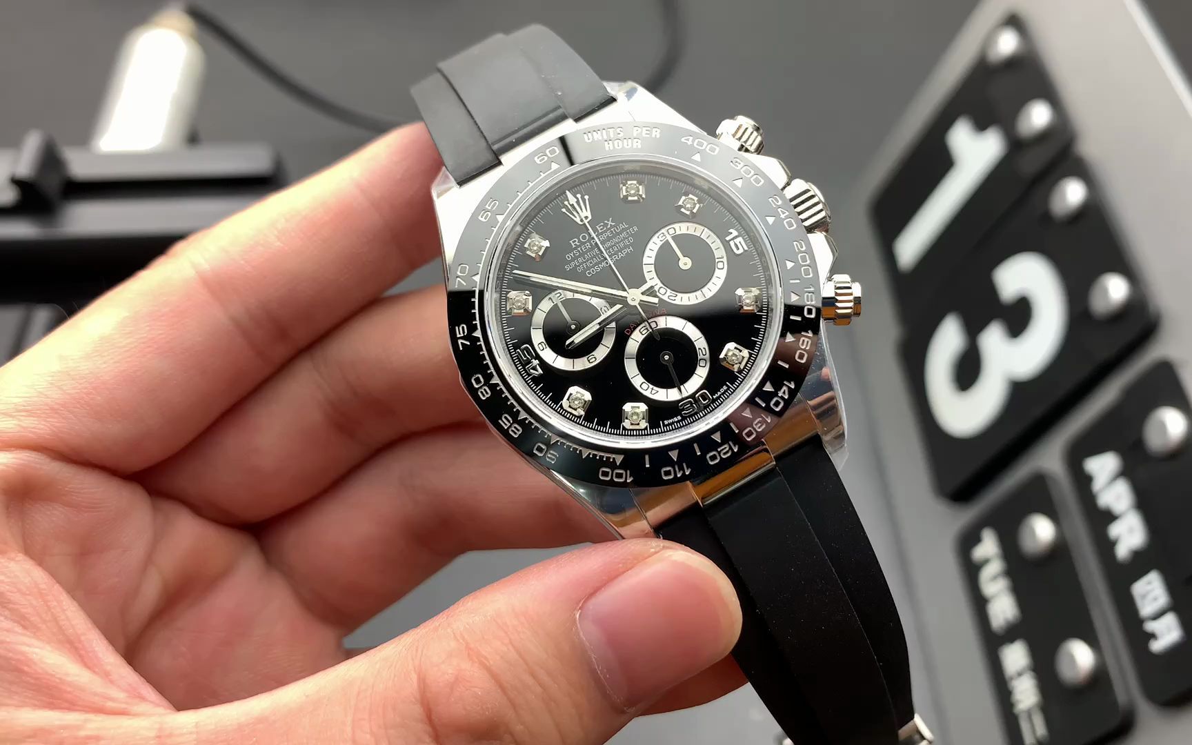 劳力士迪通拿灰面,劳力士迪通拿黑盘,劳力士迪通拿表带调节