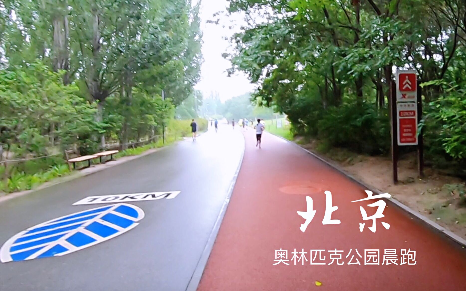 VLOG Keep Running 坚持跑步  晨跑 第4天 早5点出发 北京奥林匹克森林公园 距离 5.1公里 时间 50分钟 雨天奥森的花草更香哔哩哔哩bilibili