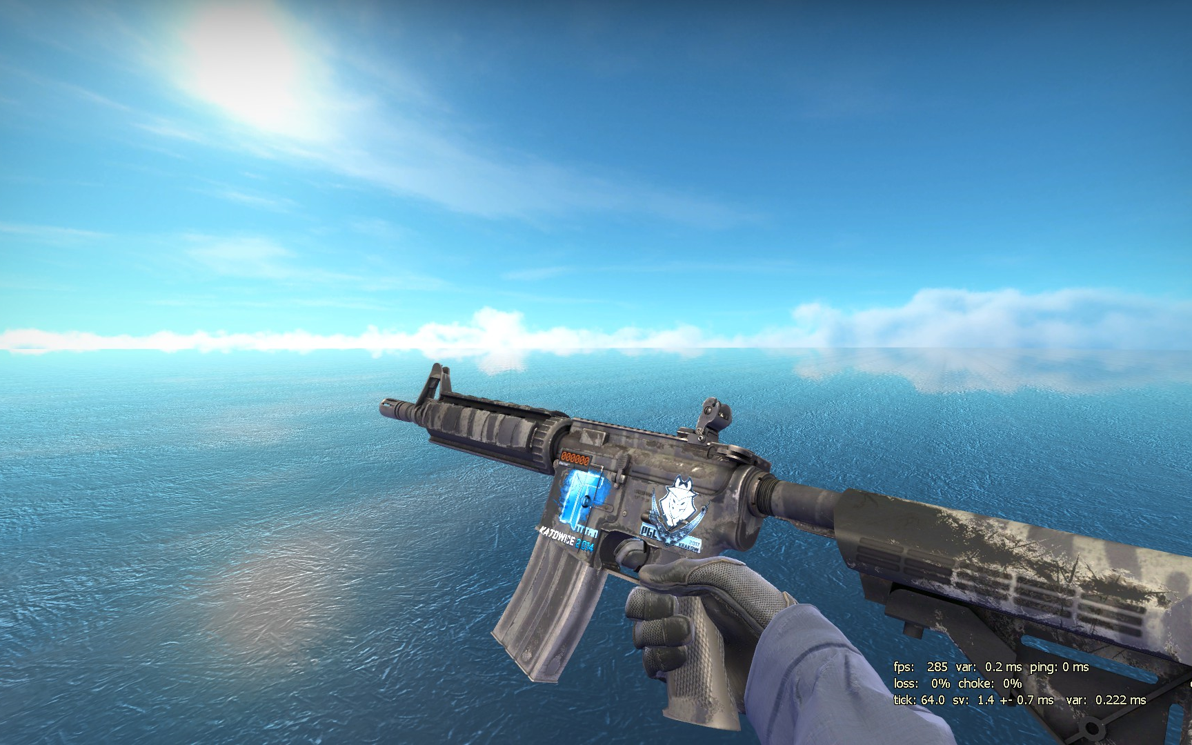 [csgo] 1v5 dust2 first round