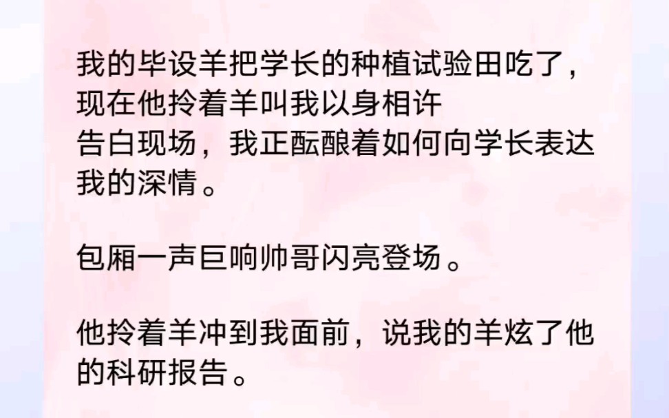 我的毕设羊把学长的种植实验田吃了,现在他领着羊让我以身相许哔哩哔哩bilibili