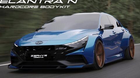 Hyundai ELANTRA N 2023 HARDCORE Bodykit Concept By Zephyr, 60% OFF