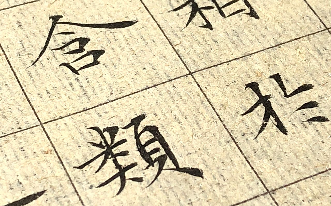 【小楷原创】今夕社小楷视频,原创文徵明风格《圣教序》之六,金容掩色,不镜三千之光;丽象开图,空端四八之相哔哩哔哩bilibili