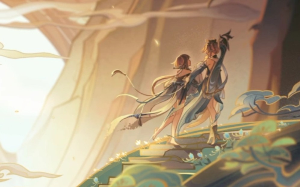 【原神】【归终x歌尘浪市】"琴弦未断,知音已逝,你说,此曲又当诉予何