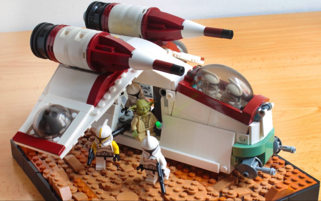 lego 乐高 【星球大战】moc republic gunship 共和国炮艇 拼搭教程
