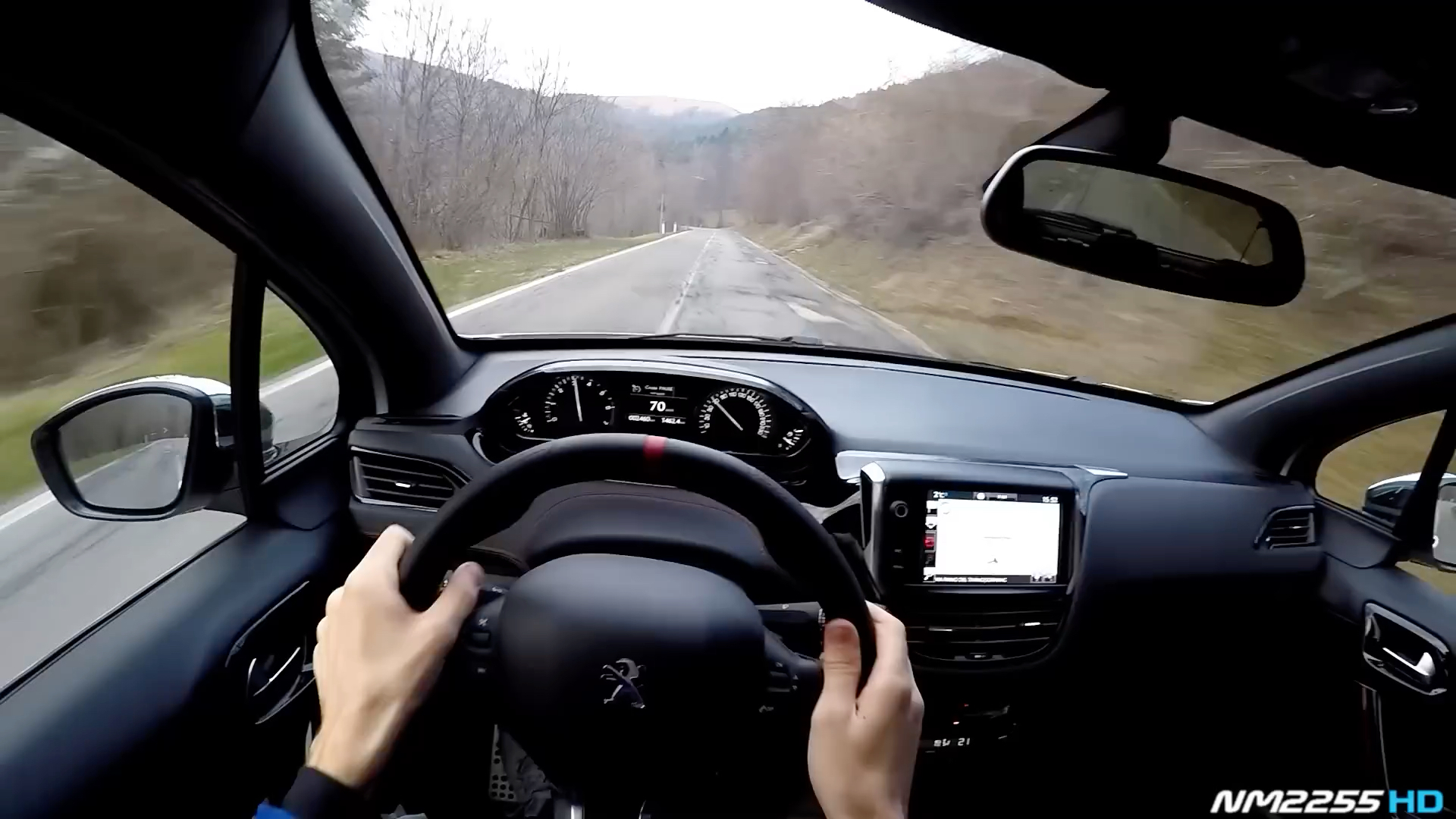 标致208gti跑山车内第一视角