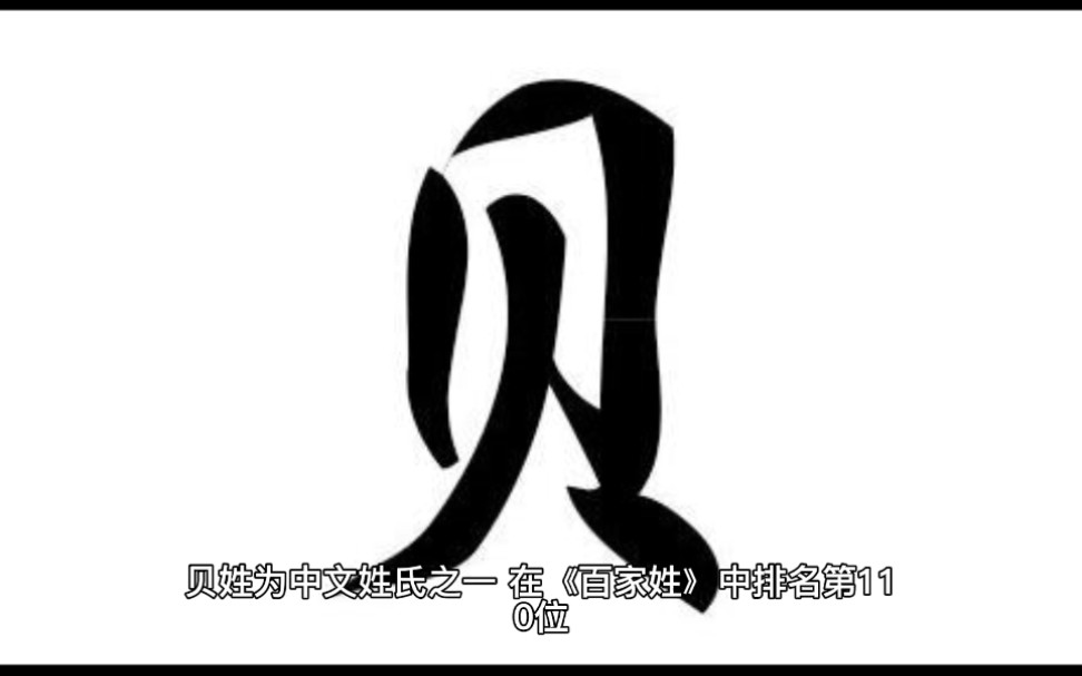 百家姓贝,贝姓氏的历史起源、来源哔哩哔哩bilibili