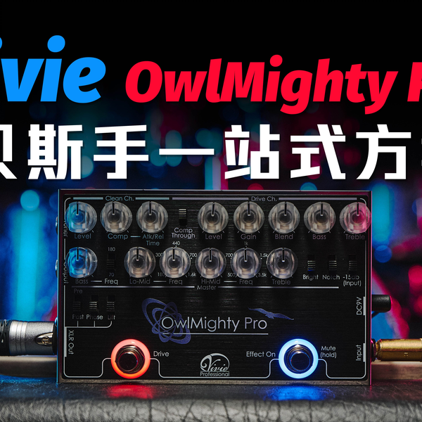 再见了我的效果器板！贝斯手设备一站式方案，Vivie OwlMighty Pro bass