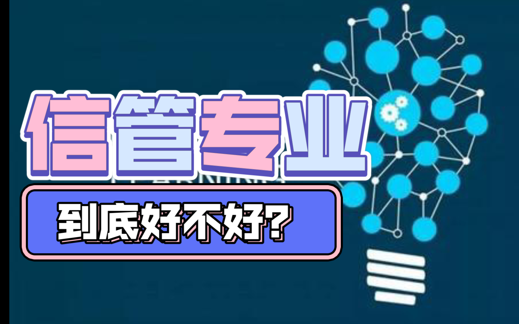 还有这么万金油的专业?选专业信息管理和信息系统避坑指南哔哩哔哩bilibili